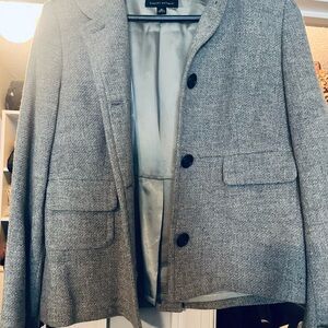 Banana Republic Gray Blazer with Black Buttons
